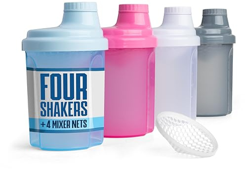 Smartshake Bottiglia shaker per proteine da 300 ml con tappo a vite sicuro – Shaker per proteine senza BPA per una miscelazione fluida – Bottiglia da palestra resistente e shaker per proteine