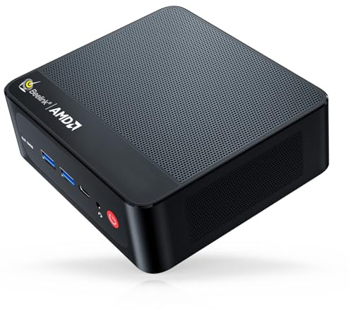 Beelink SER5 Mini PC, AMD Ryzen 5 5500U (6C/12T, 4.0 GHz) Mini Computer, 16 GB DDR4 RAM, 480 GB SSD, USB3.2, 2.5 G LAN, WiFi 6, BT5.4, Fino a Tre Monitor via HDMI, DP, USB-C