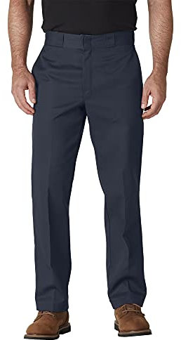Dickies Men's Original 874 Work Utility Pants, Navy Blue, 28W / 30L