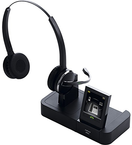 Jabra PRO 9465 Duo, Mono Headset (über die-Kopf, Binaural, halbtransparent, offen, DECT