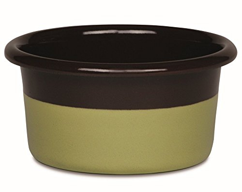 Riess, 0682-572, Muffinform, Durchmesser 8 cm, Höhe 4,5 cm, Truehomeware, SCHOKO/PISTAZIE, EDITION SARAH WIENER, Emaille