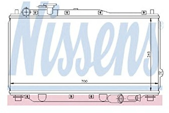 Nissens North America,Inc Radiator - 66604