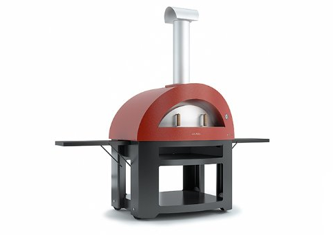 AlfaPizza Allegro Forno a legna per pizza da esterno, colore: rosso antico