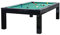 Billiard-Royal Billardtisch Pooltisch Modell Olivia Black 8 ft. inkl Tischplatte mit hochwertigem K-55 Bandengummi und freier Tuchwahl, Tuchfarbe:Yellow Green