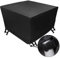 Xiliy Housse de Protection Housse de Meuble Housse Salon de Jardin Bâche de Protection Étanche Tissu Housse de Table Extérieur avec Corde et Boucle Verrouillage Noir Oxford 123 x 123 x 74cm