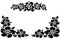 ACBungji Hibiskus Autoaufkleber Blumen blumenaufkleber autotattoos selbstklebend Aufkleber Fenster Schwarz Weiß wasserfest (Schwarz Blume)