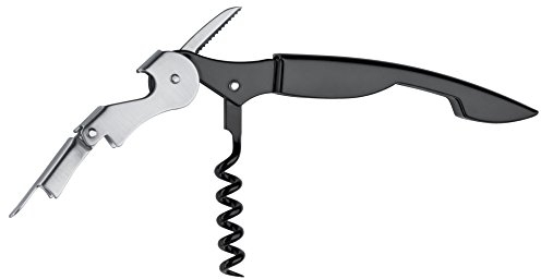 triangle 50 407 13 00 Kellnermesser mit doppeltem Gelenk professionelle Qualität schwarz Edelstahl