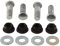 All Balls 85-1062 Radbolzen und Muttern-Set, kompatibel mit/Ersatz für Suzuki LT-4WD 250 Quad Runner 1989–1998, LT-F250 2WD 1988–2001, LT-F250F 4WD Quad Runner 1999–2002