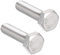 sourcing map 2Stk. 304 Edelstahl Sechskantschrauben Linksgewinde Befestiger M10 Gewinde 40mm