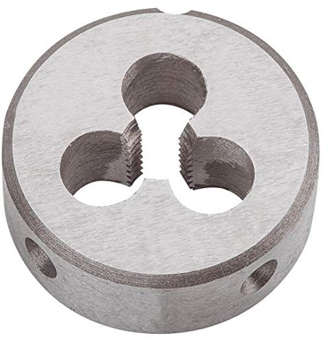Schneideisen M5, 25 x 9 mm, Wolframstahl, Aufbewahrungsbox aus Kunststoff, DIN233 TOPEX 14A305