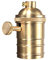 Vintage Brass Edison Screw Light Bulb Socket with ON/Off Switch - Ceiling Light Fixture Pendant Lamp (72mm*34mm, Gold)