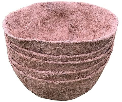 Selections Preformed Round Coco Liner for Garden Hanging Basket (30cm / 12 Inch) – Pack of 5
