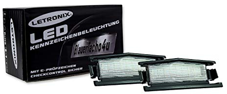 LETRONIX SMD LED Kennzeichenbeleuchtung Module geeignet für Maz 2 Typ DJ ab 2014 / MX5 MX-5 Typ ND ab 2015 mit E-Prüfzeichen