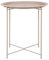 Hodge and Hodge Round Metal Folding Side Table Tray Top Light Portable Coffee Night Stand Pink