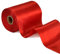 TONIFUL Rouleau de ruban de satin double face rouge de 10,2 cm de large en tissu polyester de soie pour emballage cadeau de mariage, nœuds faits à la main, emballage cadeau, fournitures artisanales,