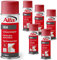 Alfa Sprühlack für innen und außen - Lackieren und Dekorieren, hohe Deckkraft Farbspray, Sprühdose, Made in Germany (6 x 400 ml Hochglanz, RAL 3000 Feuerrot)
