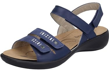 Westland Damen Riemchensandalen Ibiza 86,Weite G (Normal),Wechselfußbett,Sandaletten,Sommersandalen,flach,Sommerschuhe,Ocean,43 EU / 9 UK