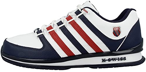 K-Swiss Herren Rinzler Sneaker, White/Corporate, 45 EU