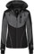 Rock Creek Damen Softshell Jacke Windbreaker Regenjacke Übergangsjacke Softshelljacke Damenjacke Regenmantel Outdoorjacke Kapuze D-464 Schwarz M