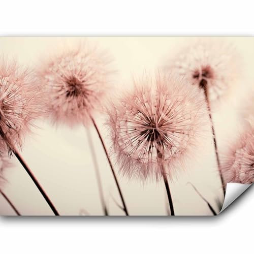 murando Fototapete selbstklebend Pusteblumen 441x315 cm Tapete Wandtapete Klebefolie Dekorfolie Tapetenfolie Wand Dekoration Wandaufkleber Wohnzimmer Natur Botanik Pflanzen