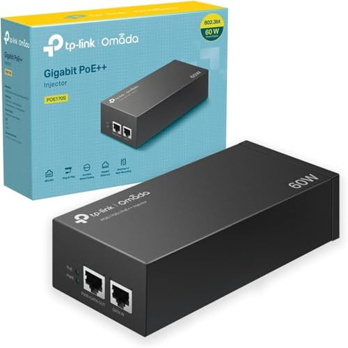 TP-Link TL-POE170S V2 - PoE Injektor - Gigabit - AC 100-240 V - 60 Watt - Ausgang Anschlüsse: 1