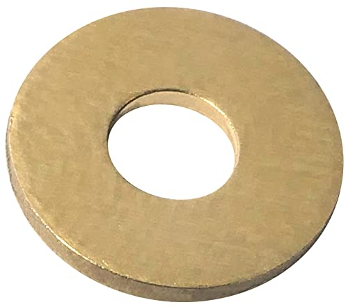 AERZERIX - C57249 - Set mit 30 breiten flachen Unterlegscheiben aus messing M4x11.5 mm - dicke 1 mm - für M4-bolzen - DIN 9021.