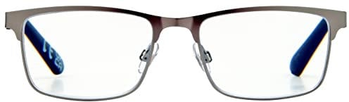 Foster Grant Eye Care Larch Reading Glasses, Gunmetal, 2.50 Magnification UK