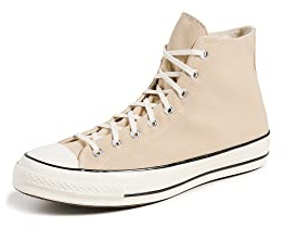 Converse Women's All Star '70s High Top Sneakers, Oat Milk/Egret/Black, 9 UK