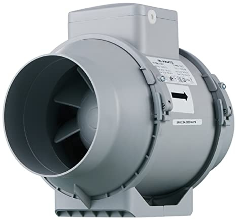 VENTS Ventilateur tubulaire TT Pro 125 T semi-radial avec système d'écoulement