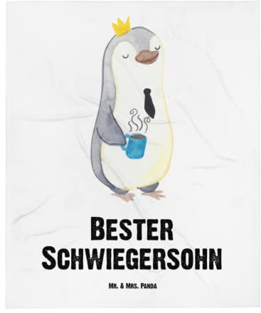 Mr. & Mrs. Panda Tagesdecke Schwiegersohn - Geschenk, angeheiratet, Wolldecke, Schenken, Danke, Dankeschön, Hochzeit, Sofadecke, Bedanken, Frau,