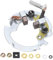 Soporte de Escobillas de Arranque, Kit de Reparación de Placas de Arranque ATV, Soporte de Escobillas para Motor de Arranque, Reemplazo para CBR600F TRX300F