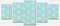 wandmotiv24 Leinwandbild Barock Türkis Muster Variante 4-100 x 45cm Bilder auf Leinwand, Wandbild M0124