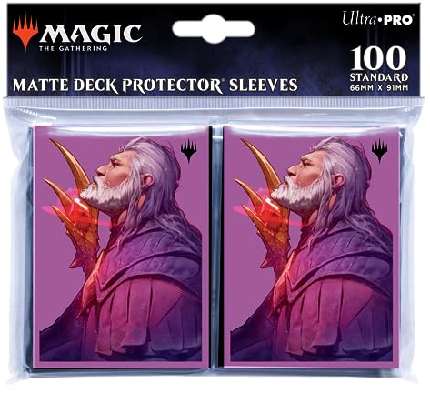 Ultra PRO - MTG Commander Masters 100ct Standard Size Card Sleeves - Urza, Lord High Artificer Artwork, Matte Finish with ChromaFusion Technology, Protect Magic: The Gathering Cards Deck Protectors