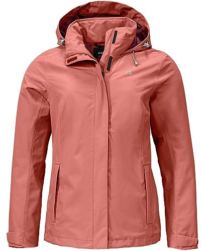 Schöffel Damen Jacket Gmund L Regenjacke, burlwood, 42