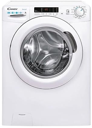 Candy Smart CSWS4852DW3/1-11, Lavasciuga a carica frontale, 8+5 KG, Classe D, 1400 giri, 79 dB, Partenza Ritardata, 16 programmi, Bianco, AxLxP 85x60x53 cm