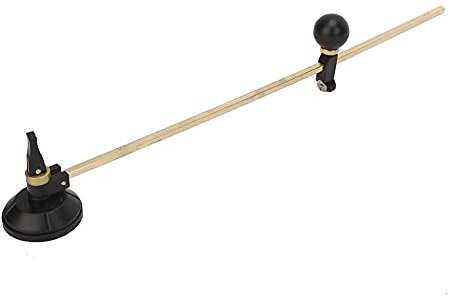 Coupe-Verre Circulaire, Coupe-Ventouse à Coupe Ronde en Verre à 6 Roues Rondes avec Poignée à Bouton Rond et Ventouse, Coupe-carreaux (80 cm / 31,5 pouces)