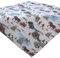 HanaQi Gobelin Weihnachtstischdecke Weihnachtsdekoration Aufleger Mitteldecke Winterlandschaft, Kinder Gewebt ca. 110x110 cm, Polyester