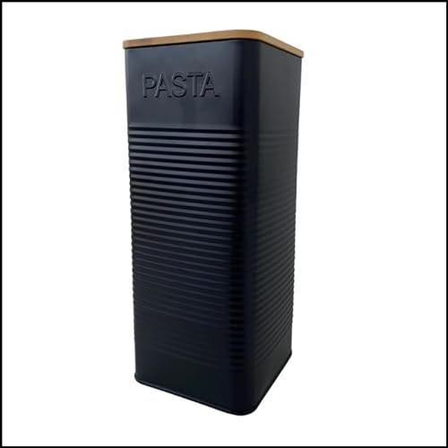 Evanmore Kitchen storage tins bread bin biscuit tin tea coffee sugar canisters pasta tin box (Pasta Tin)
