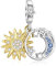 Sonne Mond Stern Charm für Pandora Charms Gold Sonne Blauer Mond