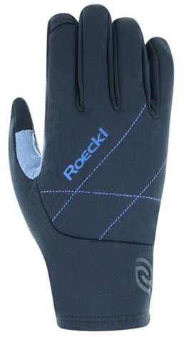 Roeckl Riegsee Winter Fahrrad Handschuhe lang schwarz/blau 2025: Größe: 8.5