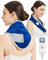 JOBYNA Termoforo Cervicale Elettrico, Cuscino Termico Pesato con Micro Perle di Vetro, Termoterapia Scaldacollo per Alleviare il Dolore, 5s Riscaldamento Rapido, 30-70 ℃ e 10-90 minuti Regolabile
