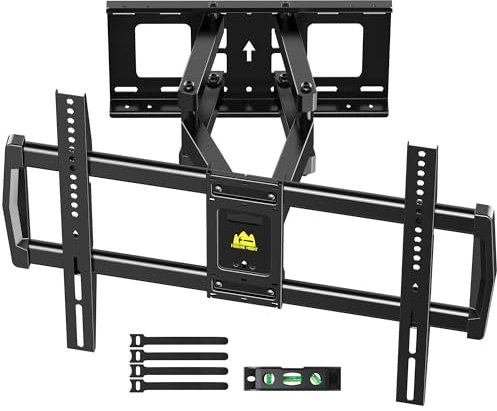 FORGING MOUNT TV Wandhalterung Schwenkbar Doppelarm Neigbare TV Halterung für 37-75 Zoll Fernseher/Monitor bis zu 45kg Fernsehhalterung Wand Fernseh Wandhalterung, VESA 200x100 zu 600x400mm