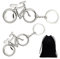 2 Llaveros De Bicicleta, 1 Bolsa De Almacenamiento Negra, Llavero Abridor De Botellas, Llavero Abridor De Botellas, Mini Abridor De Botellas, Abridor De Botellas De Bicicleta