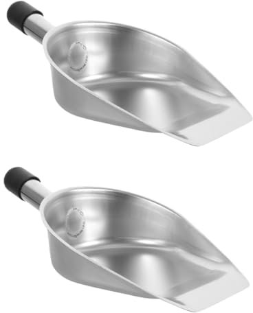 Alipis 2 Piezas Pala De Basura Escobilla Recogedor Compacto Recogedor De Basura Recogedor De Mano Limpieza Recogedor Pala De Cocina Recogedor Comercial Mini Recogedor Acero Inoxidable