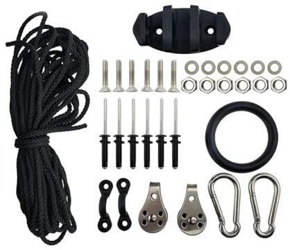 GSJNHY Anchor Trolley Kit Aufblasbares stabiles Kajak Kanu Anker Auto Kit System mit Zubehör