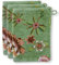 Pip Studio Waschlappen Set/3 Secret Garden Grün 16X22cm