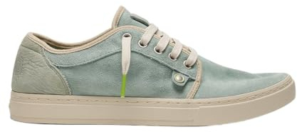 Satorisan - Heisei Suede - Casual Sneaker Herren und Damen - Vintage Leder Sportschuhe Bequem, Nachhaltig und Dauerhaft - Farbe Milky Jade - Größe 40