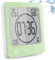 YiChZhe Badezimmer Wecker Badewannentimer‌,Wasserfest Digitale Badezimmeruhr, Baduhr Duschtimer mit Hygrometer und Thermometer,LCD-Display,Countdown Timer,für Dusche, Küche,Familienalltag-Grün