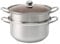 10 Inch Stainless Steel Steamer for Cooking with Dual Tier Design - Includes Glass Lid Vent & Sturdy Handles for Vegetables & Judge Saucepans