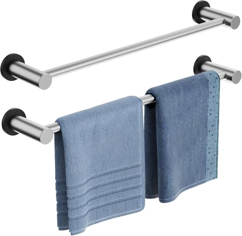 ULIBERMAGNET Porte-Serviettes magnétique, Barre magnétique en Argent avec Longueur réglable, en Nickel brossé antidérapant en Acier Inoxydable pour réfrigérateur, Four, Lave-Vaisselle, Lave-Linge (2